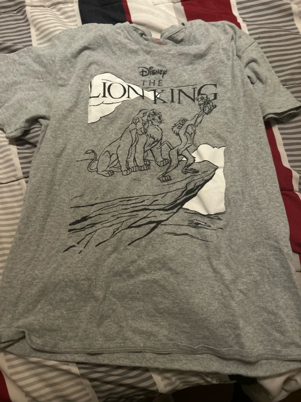 Disney Grey The Lion King Internal Print Tee